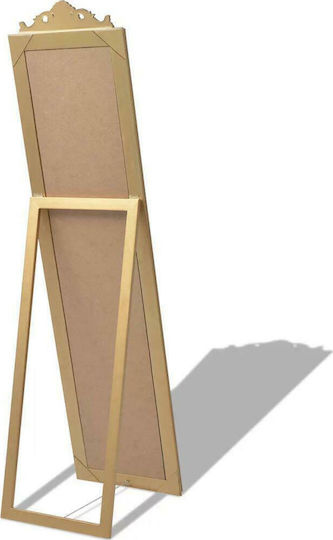 vidaXL Καθρέπτης με Χρυσό Ξύλινο Πλαίσιο 160x40cm