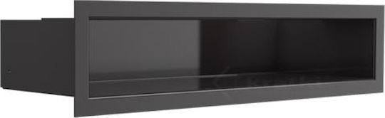 Kratki Perdea de aer pentru șemineu dreptunghiulară Perdea de aer pentru șemineu 40x9cm Negru