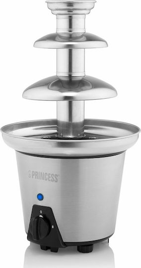 Princess 292998 Συντριβάνι Σοκολάτας με 3 Επίπεδα 700gr Ασημί