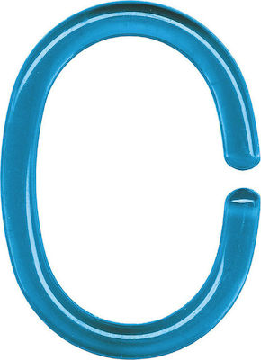 Kleine Wolke Ringe Plastic Bathroom Curtain Rings Turquoise 12pcs