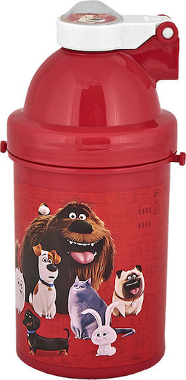 Creative Concepts Sticlă Pentru Copii Din Plastic Roșie 500ml