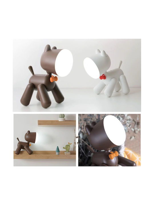 Allocacoc Παιδικό Διακοσμητικό Φωτιστικό Puppylamp Λευκό 15x9x21εκ.
