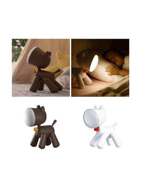 Allocacoc Παιδικό Διακοσμητικό Φωτιστικό Puppylamp Λευκό 15x9x21εκ.