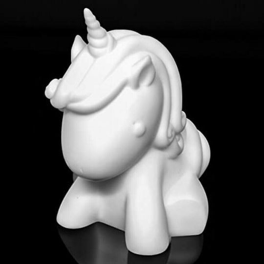 Fizz Creations Παιδικό Διακοσμητικό Φωτιστικό Unicorn Mood με Εναλλαγές Χρωματισμών Λευκό