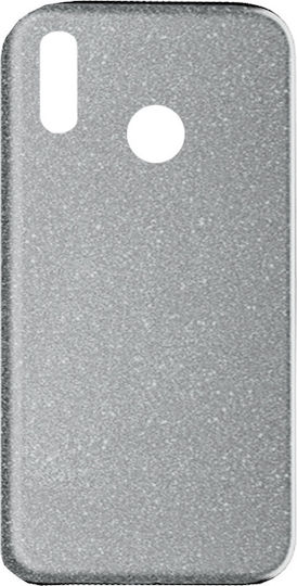 Forcell Shining Back Cover Σιλικόνης Ασημί (Huawei P Smart 2019 / Honor 10 Lite)