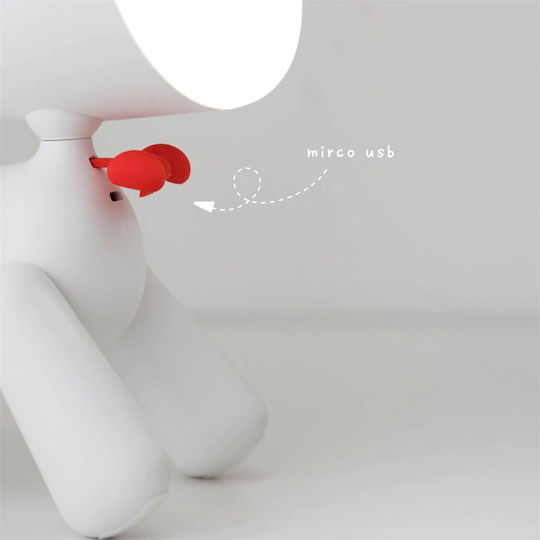 Allocacoc Kinder Dekorative Lampe Puppy Braun 15x9x21εκ.