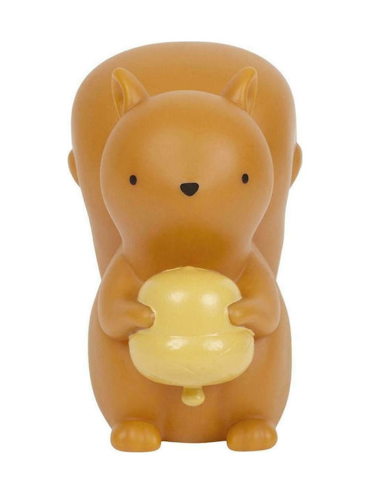 A Little Lovely Company Led Kids Decorative Lamp Squirrel Brown