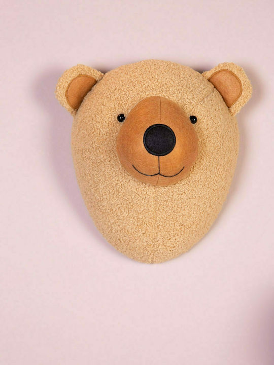 Childhome Kids Decorative Animal Bust Animals Brown made of Fabric Teddy Bear 29x20x31εκ.