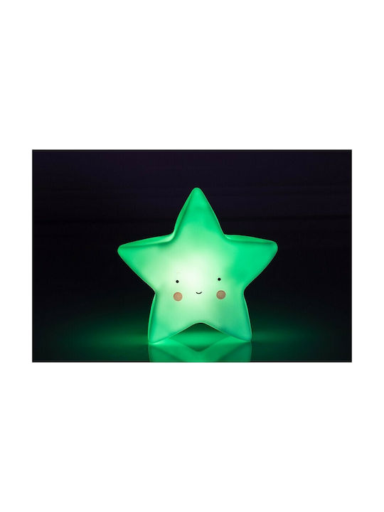 Interbaby Led Παιδικό Διακοσμητικό Φωτιστικό Αστεράκι Μπλε 15.5x8.3x9.2εκ.
