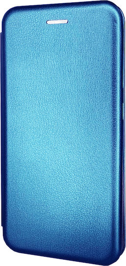 Книга Изкуствена кожа Тъмносин (Galaxy S10 Lite)