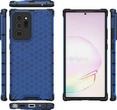 Hurtel Honeycomb Synthetic Back Cover Blue (Galaxy Note 20 Ultra)