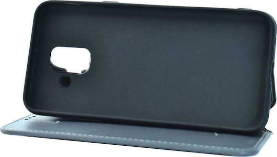 Powertech Book Piele artificială Gri (Galaxy A6 2018)