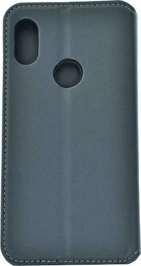 Powertech Book Δερματίνης Γκρι (Redmi Note 6 Pro)