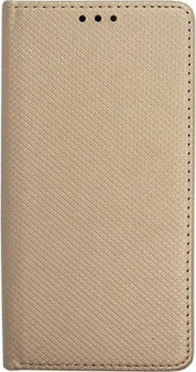 Forcell Smart Magnet Book Δερματίνης Χρυσό (Xiaomi Mi Note 10 Lite)