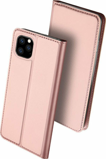 Dux Ducis Skin Pro Buchen Sie Synthetisches Leder Magnetisch Rose Gold (iPhone 11 Pro Max)
