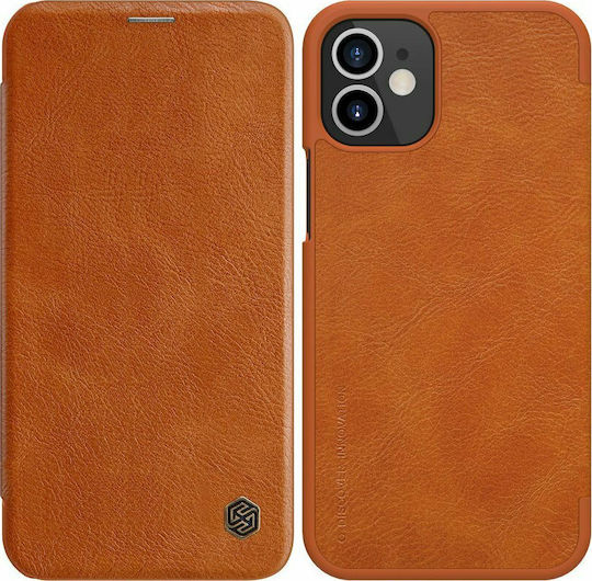 Nillkin Qin Buchen Sie Synthetisches Leder Braun (iPhone 12 mini)