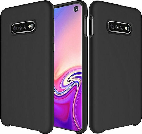 Hurtel Back Cover Σιλικόνης Μαύρο (Galaxy S10+)