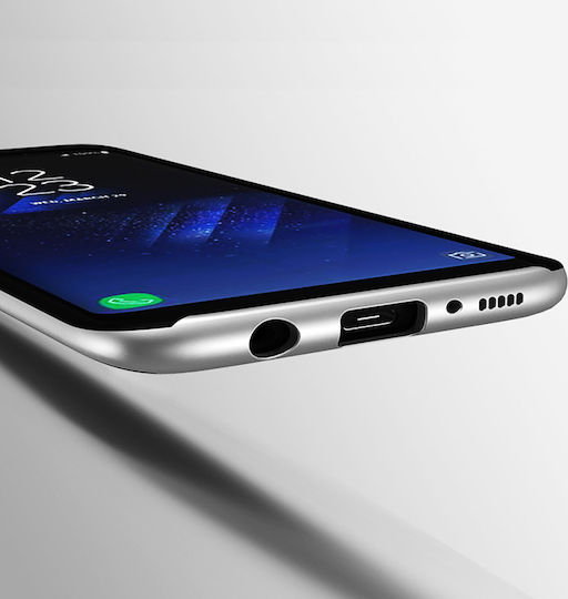 iPaky Ipaky Hybrid Armor Back Cover Σιλικόνης Μαύρο (Galaxy S8)