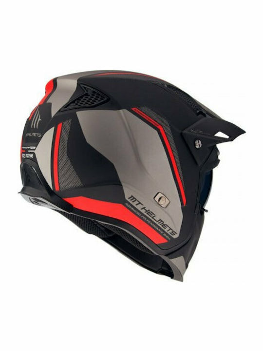 MT Streetfighter SV C5 Twin Mat Red Motorradhelm Modular DOT / ECE 22.05 1200gr MTH000KRA364