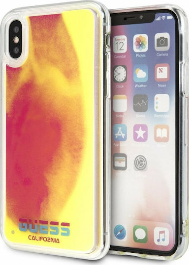 Guess Back Cover Πλαστικό Ροζ (iPhone X / Xs)