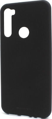 Mercury Soft Feeling Silicone Back Cover Black (Redmi Note 8)