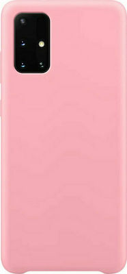 Hurtel Matt Silicone Back Cover Pink (Galaxy A71)