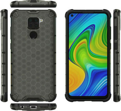 Hurtel Honeycomb Armor Back Cover Composite Μαύρο (Redmi Note 9)