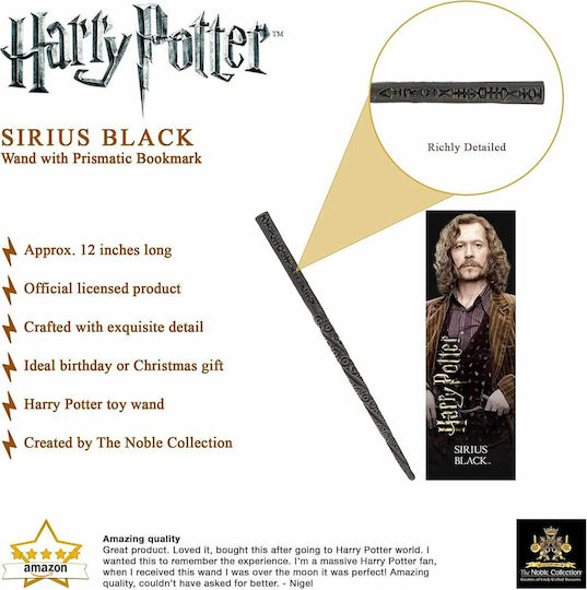 The Noble Collection Harry Potter Sirius Black Sirius Blacks Zauberstab Replik 30cm lang in Maßstab 1:1