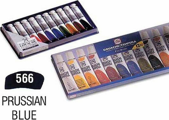 Royal Talens Extra Fine Tempera Paints Prussian Blue 566 in Tube 20ml 1pcs