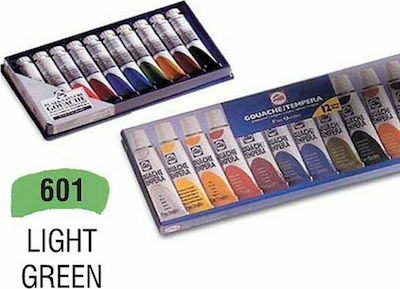 Royal Talens Gouache Extra Fine Quality Tempera Farben Light Green 601 in Röhre 20ml 1Stück 08046012