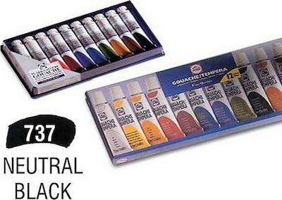 Royal Talens Gouache Extra Fine Quality Tempera Colour Paint Tube 20ml Black