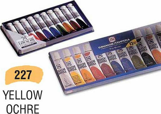 Royal Talens Extra Fine Tempera Paints Yellow Ochre 227 in Tube 20ml 1pcs