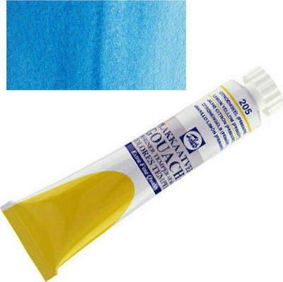 Royal Talens Gouache Extra Fine Quality Tempera de Pictură Albastru cerulean (Phthalo) 535 în Tubular 20ml 1buc 08045352