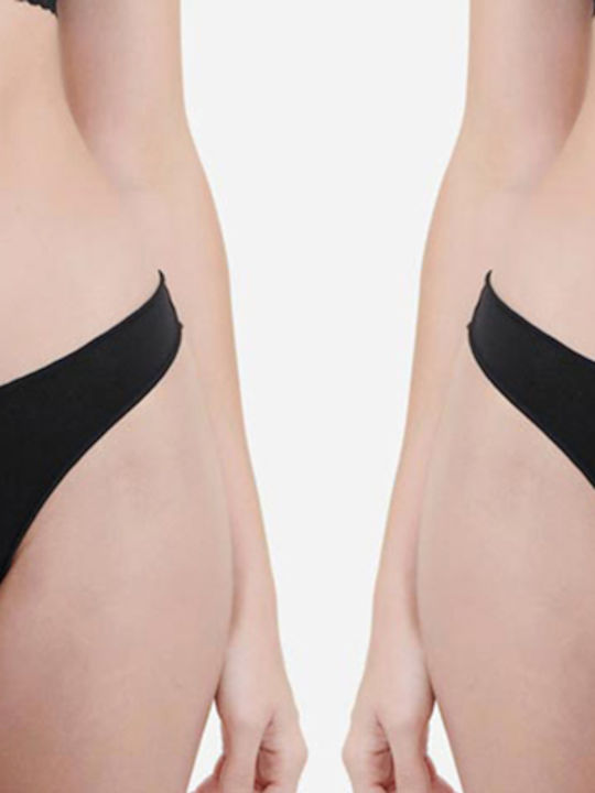 Rio Bamboo Damen Slip 2Pack Schwarz