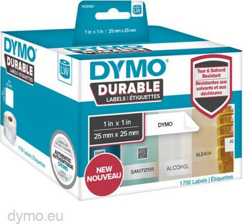 Dymo 850 Αυτοκόλλητες Ετικέτες σε Ρολό για Εκτυπωτή Ετικετών 25x25mm 2τμχ