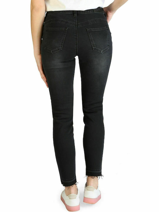 Armani Exchange Women's Jean Trousers in Slim Fit Black