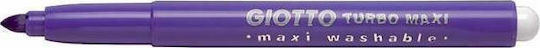 Giotto Turbo Maxi Violet Lavabili Markere de Desen Groși Set 12bucbuc 000456035