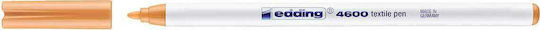 Edding Textile Pen 4600 Маркер Оранжев Неизбежен за Текстил Отворен кръгъл нос