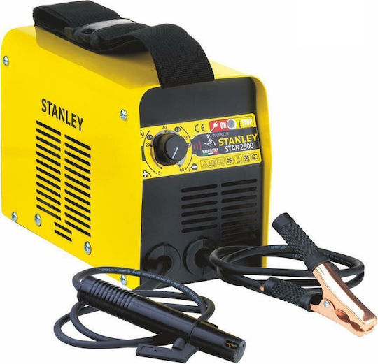 Stanley Star 2500 Ηλεκτροκόλληση Inverter MMA με Μέγιστο Ρεύμα Συγκόλλησης 80A και Κύκλο Εργασίας 45%
