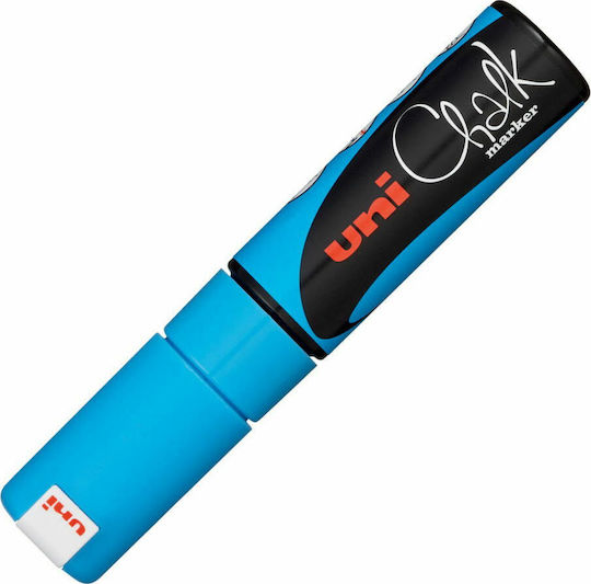 Uni-Ball Chalk Marker Marker Blue Blackboard Liquid Chalk for Glass Ανοικτό 8.0mm