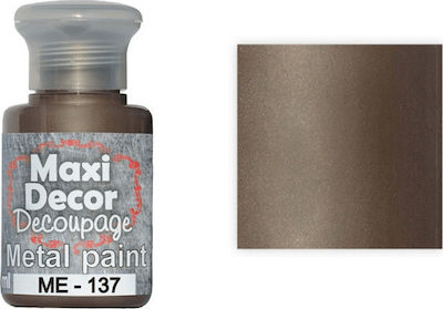 Maxi Decor Μεταλλικό Χρώμα Mocha închis 60ml 1buc ME137