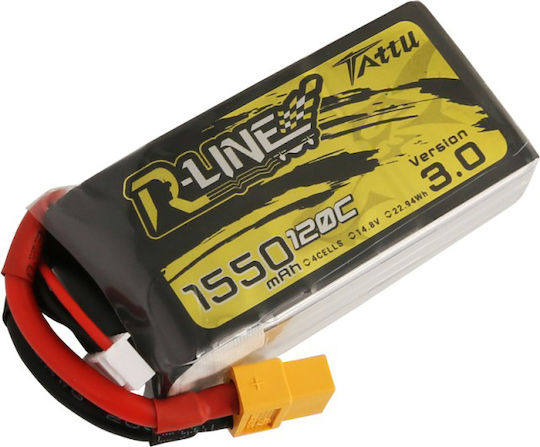 Tattu R-Line V3 Μπαταρία Li-Po 14.8V 1550mAh 120C 4S XT60 για Drone
