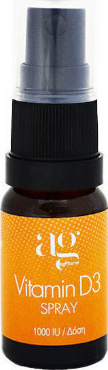 Ag Pharm Vitamin D3 Spray Βιταμίνη για Ανοσοποιητικό 1000iu 10ml