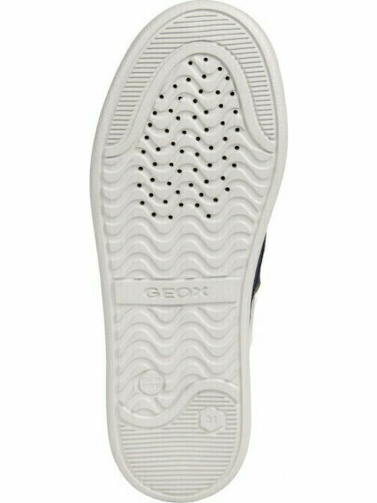 Boys Suede Moccasins with Velcro Djrock Navy Blue J025VA02210-C4248