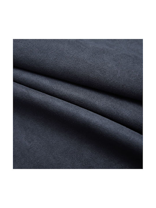 vidaXL Set of Blackout Curtains with Black Grommets 140x225cm