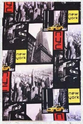 Sunshine Tischdecken New York Mehrfarbig 140x140cm