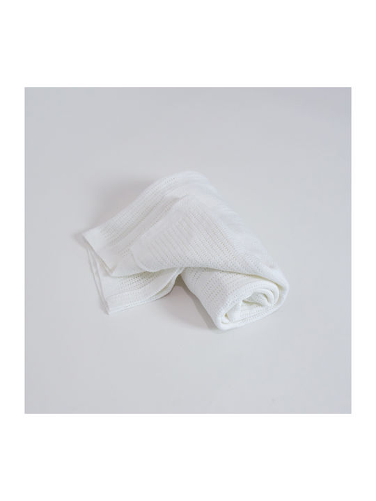 Lorelli Blanket Nursery Swaddling Blankets Classic Cotton White 75x100cm