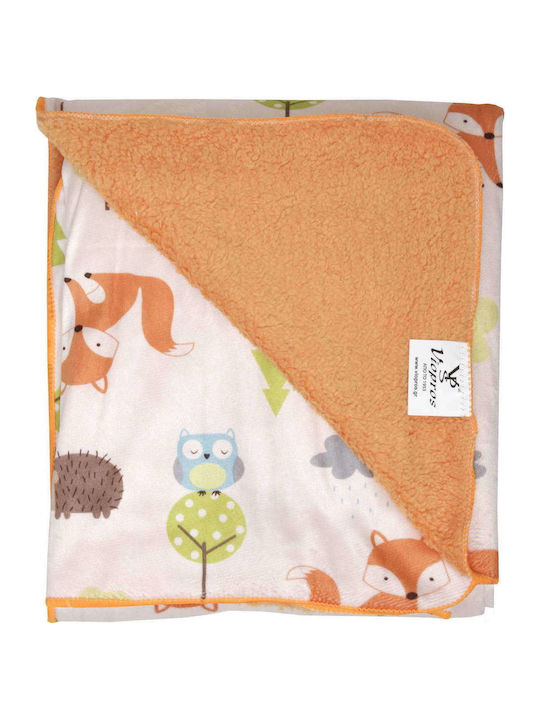 Viopros Blanket Cot 73 Cotton Beige 110x150cm