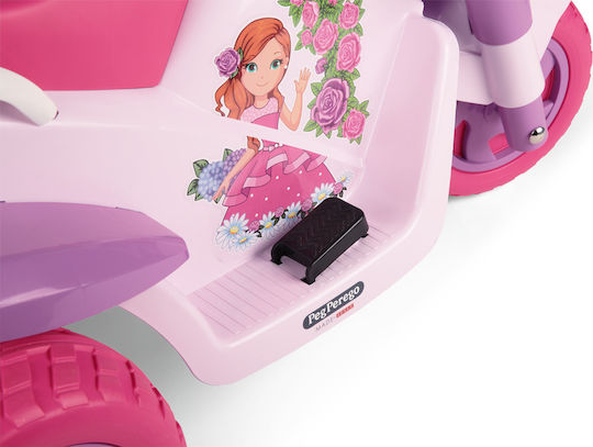 Kids Motorbike Inspired Flower Princess Electric 6 Volt Pink