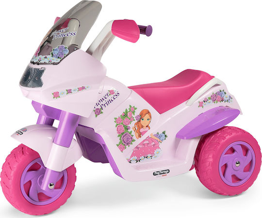 Kids Motorbike Inspired Flower Princess Electric 6 Volt Pink
